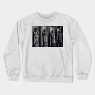 Entrance Statues, Barcelona Cathedral Crewneck Sweatshirt